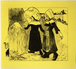 Radości Bretanii, z Suity Volpini: Dessins litographiques, 1889., 1889. autorstwa Paul Gauguin