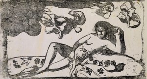 Żona króla autorstwa Paul Gauguin