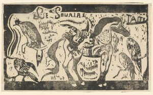 Strona tytułowa „Uśmiechu” autorstwa Paul Gauguin