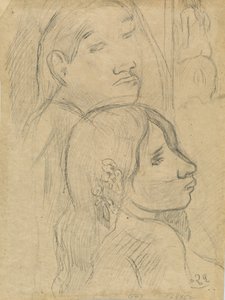Dwóch markizów [verso], c. 1902. autorstwa Paul Gauguin