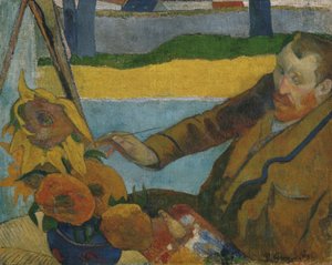 Vincent van Gogh malujący słoneczniki autorstwa Paul Gauguin