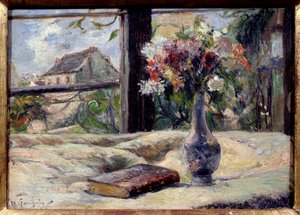 Wazon kwiatów. Obraz Paula Gauguina (1848 - 1903) autorstwa Paul Gauguin
