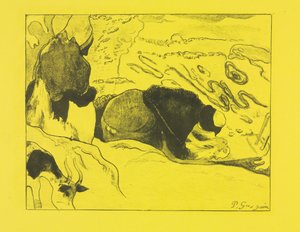 Apartament Volpini: Praczki Pralki, 1889. autorstwa Paul Gauguin