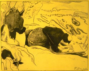 Praczki, z Suity Volpini: Dessins litographiques, 1889., 1889. autorstwa Paul Gauguin