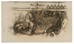 Kobieta z kotem autorstwa Paul Gauguin