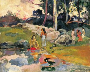 Kobiety nad rzeką autorstwa Paul Gauguin