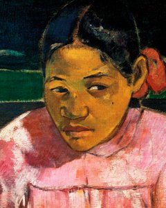 „Kobiety Tahiti” lub „Na plaży” (szczegół) autorstwa Paul Gauguin