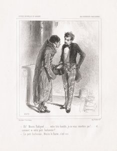 Paryskie bzdury: Ach! Monsieur Radiguet, 1847. autorstwa Paul Gavarni