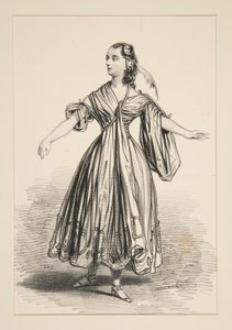 KOSTIUM MADEMOISELLE DEJAZET. Rola L autorstwa Paul Gavarni