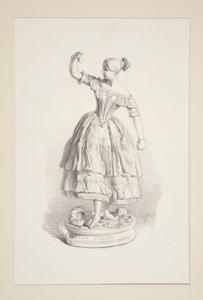 Fanny Elssler. autorstwa Paul Gavarni