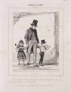 Oszustwa kobiet: w sprawach sentymentu, 1842. autorstwa Paul Gavarni
