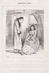 Oszustwa kobiet: w sprawach sentymentu, 1842. autorstwa Paul Gavarni