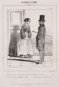 Oszustwa kobiet: w sprawach sentymentu, 1842. autorstwa Paul Gavarni
