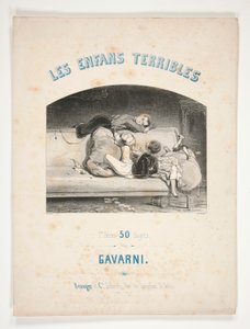 Fronton. autorstwa Paul Gavarni