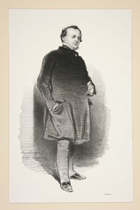 Henri Monnier autorstwa Paul Gavarni