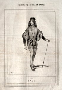 Historia kostiumów we Francji: Strona autorstwa Paul Gavarni