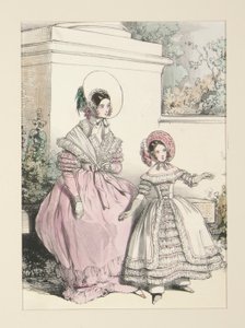 LIPIEC 1838. Szyfonowa sukienka z Surat. autorstwa Paul Gavarni