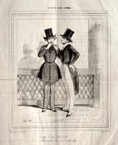 Życie młodego mężczyzny, 1842. autorstwa Paul Gavarni