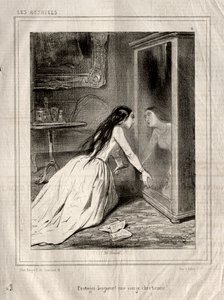 Aktorki: Chrońcie Pana! dziewica chrześcijańska, 1843. autorstwa Paul Gavarni