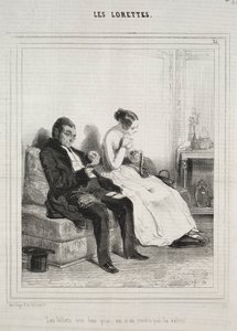 Lorette, 1842. autorstwa Paul Gavarni