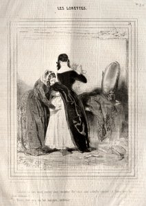 Lorette, 1842. autorstwa Paul Gavarni