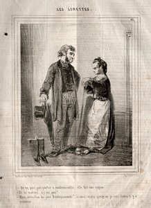 Lorette, 1842. autorstwa Paul Gavarni