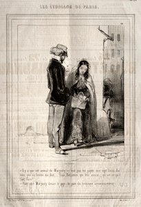 Studenci Paryża, 1842. autorstwa Paul Gavarni