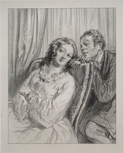 Maski i twarze: Tu i tam: Mame Beauminet, Wasza Wysokość..., 1857-58. autorstwa Paul Gavarni