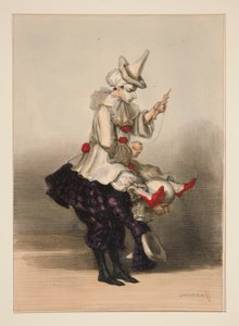 PAILLASSE I PIERROT autorstwa Paul Gavarni