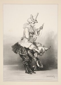 PAILLASSE I PIERROT autorstwa Paul Gavarni