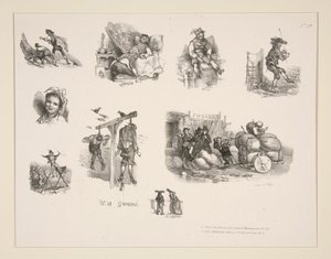 Małe figurki XVII. autorstwa Paul Gavarni