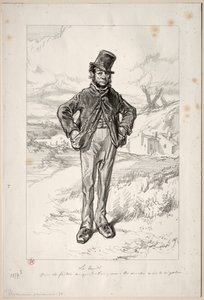 Physionomies Parisiennes: poniedziałek, 1857-58. autorstwa Paul Gavarni