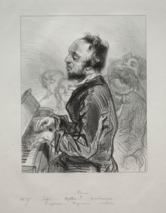 Fortepian, 1853. autorstwa Paul Gavarni