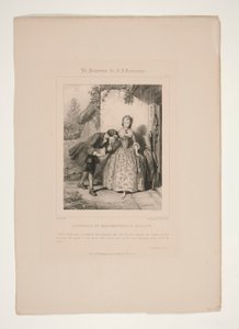 KUCHNIA ROUSSEAU I MADEMOISELLE. autorstwa Paul Gavarni