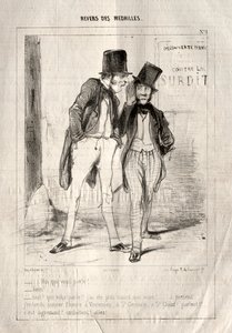Rewers medali, 1842. autorstwa Paul Gavarni
