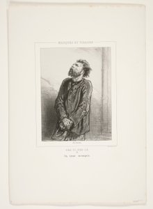 Niezrozumiany tenor. autorstwa Paul Gavarni
