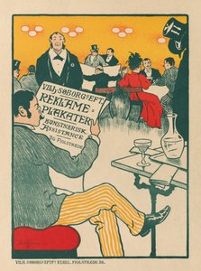 Mistrzowie plakatu: plakat do wystawy plakatów artystycznych Wilhelma Söborg autorstwa Paul Gustav Fischer (Danish