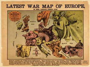 Najnowsza wojenna mapa Europy: widziana oczami Francuzów
