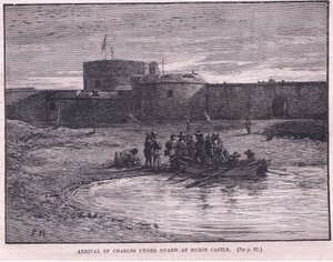 Przybycie Karola I pod strażą do zamku Hurst AD 1648 autorstwa Paul Hardy
