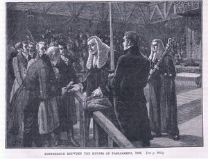 Konferencja między Izbami Parlamentu AD 1835 autorstwa Paul Hardy