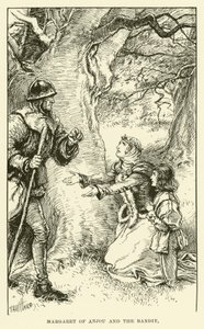 Margaret of Anjou i bandyta (rycina) autorstwa Paul Hardy