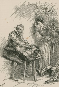 Pierwszą rzeczą, jaką zrobił, było przeszukanie zbroi, która należała do jego pradziadka… autorstwa Paul Hardy
