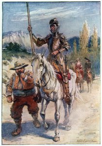 Jaki klejnot przedstawiła ci podczas twojego wyjazdu, ilustracja z „Przygód Don Kichota”, wydanej przez G. Bell und Sons, Ltd., 1911 autorstwa Paul Hardy