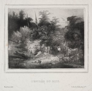 Krajobrazy: Wejście do lasu, 1829. autorstwa Paul Huet