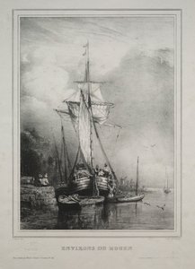 Six Marines: Okolice Rouen, Francja, 1832. autorstwa Paul Huet