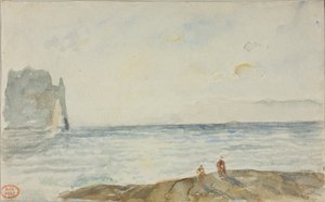 Zobacz w Etretat autorstwa Paul Huet