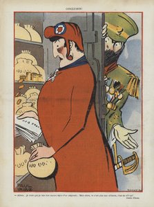 Satyra na sojusz francusko-rosyjski. Ilustracja do Le Rire