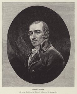James Gillray, angielski karykaturzysta, satyryk i grafik (grafika) autorstwa Paul Jonnard