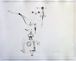 Kaprys równowagi (rysunek, XX wiek) autorstwa Paul Klee