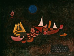 Wyjazd statków autorstwa Paul Klee